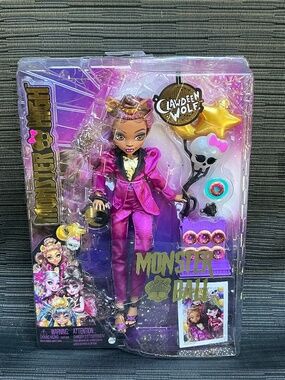 Monster High Monster Ball Clawdeen Wolf Doll New In Box Mattel G3 Figure
